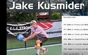 Jake Kusmider jugador de Pickleball