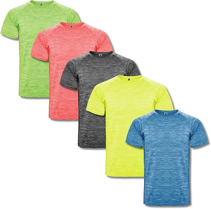 Roly pack 5 camisetas técnicas hombre